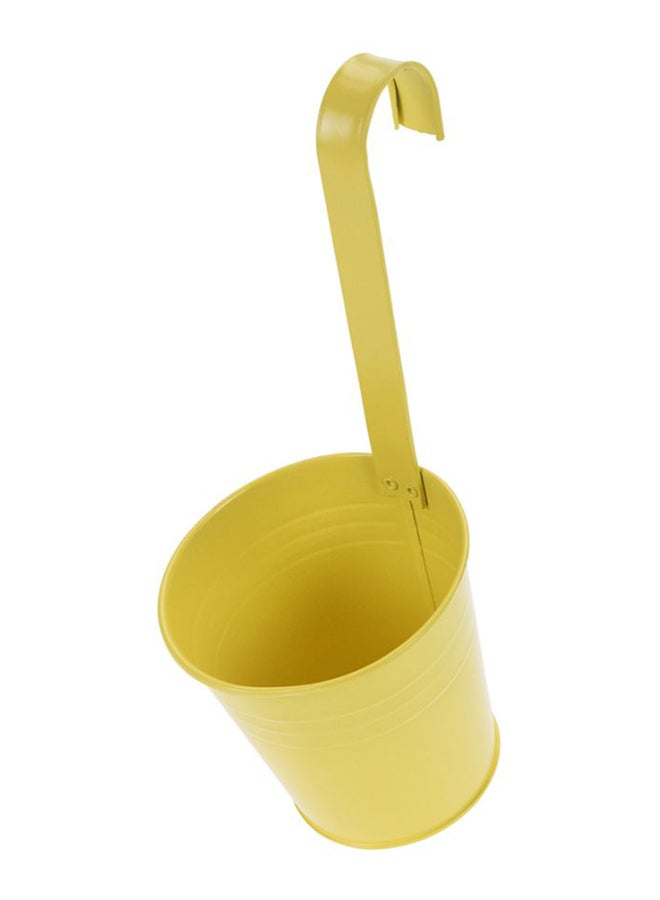 Flower Pot With Hook Yellow