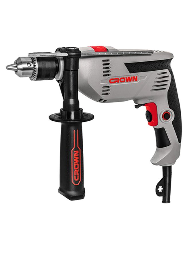 كراون مثقاب صدمات رمادي/أسود