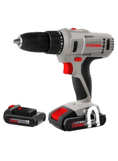 Crown CT21056L-1.5 BMC Cordless Screwdriver Drill With Battery Grey/Black Grey/Black 