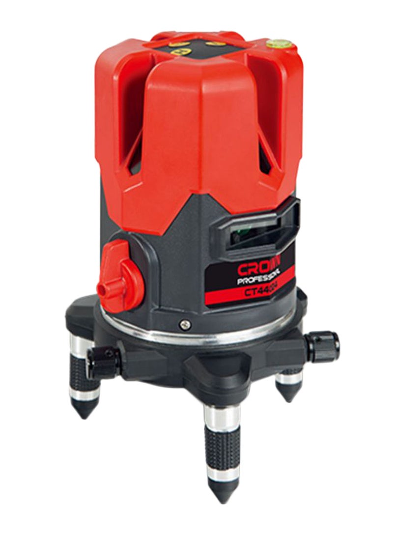 Crown Laser Level 3 Lines Projection Red/Black/Silver 