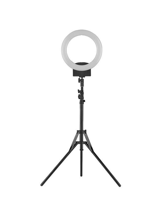 Portable LED Ring Light Studio Photography Lamp With Light Stand And Bag Black  - Image 1