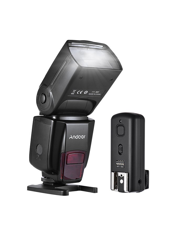 ANDOER - AD560 IV 2.4G Wireless Universal On Camera Slave Speedlite Flash Light For Sony A7/ A7 II/ A7S/ A7R/ A7S II DSLR Black/Green/White - Image 1