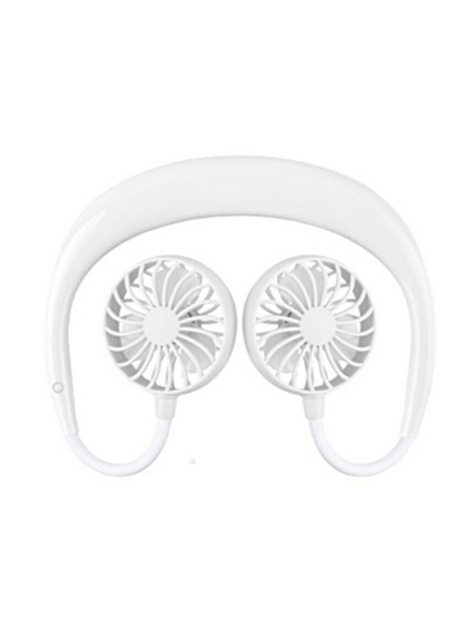 فريت مروحة USB صغيرة محمولة بطوق للرقبة ZJX0194 أبيض  - Image 2