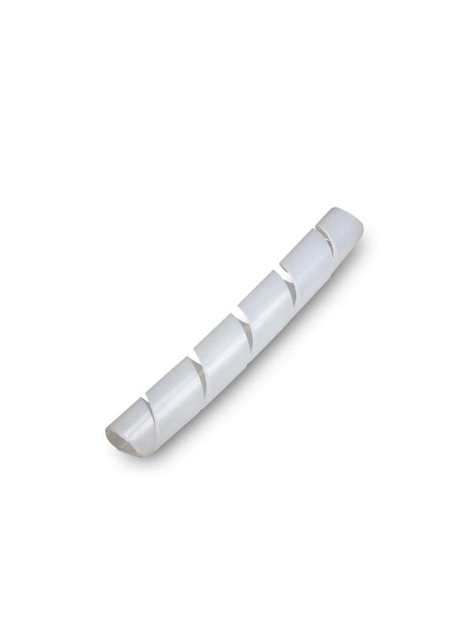 UHcom Polyethylene Spiral Wire Wrap Cable Tube White - Image 2