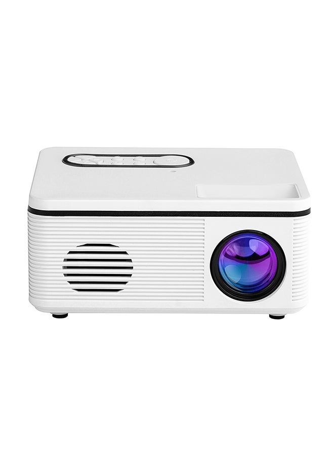 Decdeal - HD LED Portable Mini Projector P2012 White - Image 1