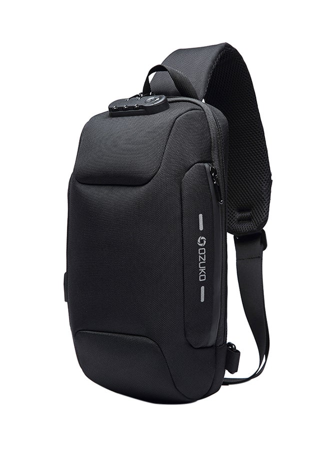 Generic - Water-Resistant Sling Outdoor Cross Body Bag Black - Image 1