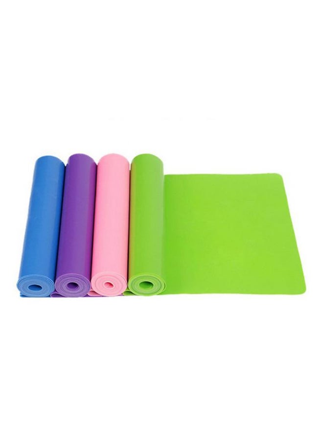Generic 4-Piece Yoga Sports Stretch Resistance Exercise Fitness Band 1.5meter