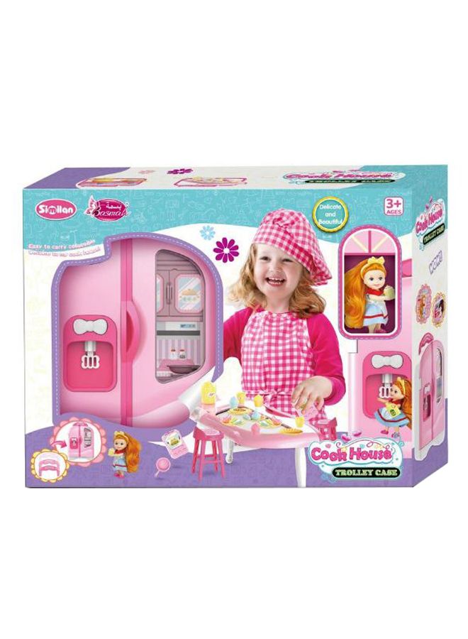 Basmah Trolley Case Doll Cook House Set - Image 2