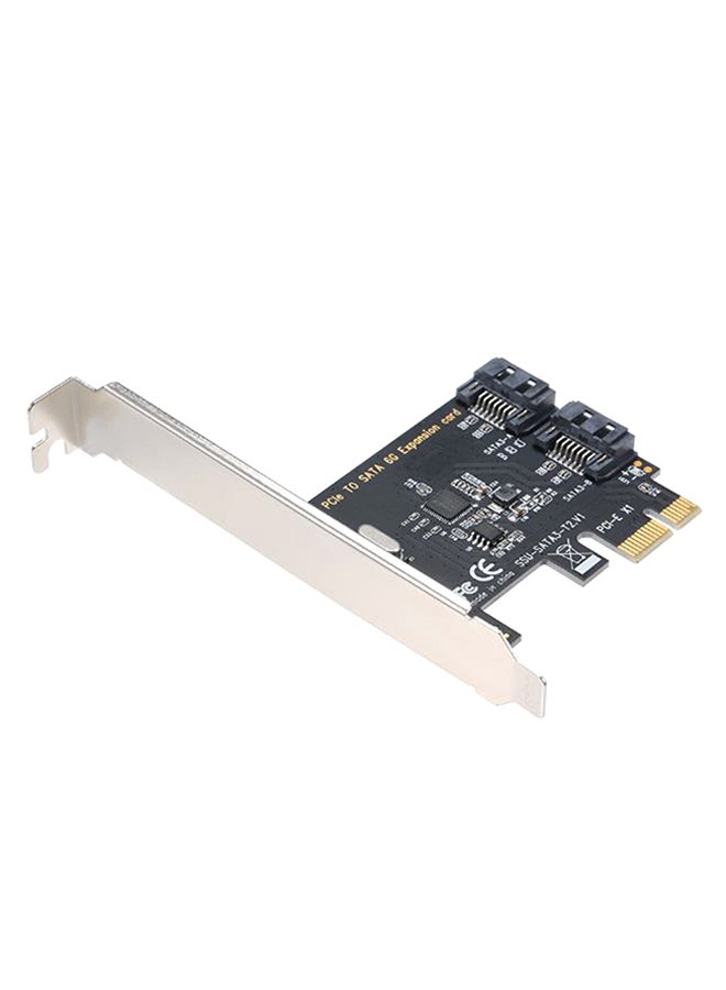 محول إكسبانشن كارد من منفذ PCI-E إلى منفذ SATA المزدوج متعدد الألوان - Image 2