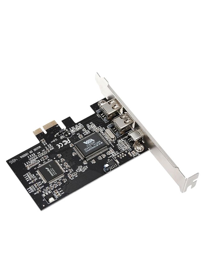 محول إكسبانشن كارد PCI-E من 3 منافذ مزود بسلك فاير واير متعدد الألوان - Image 1