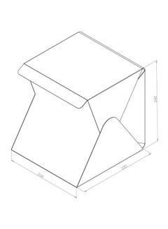 Generic Portable Mini Photo Studio Box White  - Image 5