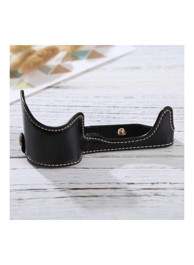 Protective Camera Half Case Base For Sony ILCE-6000/A6000 Black - Image 3