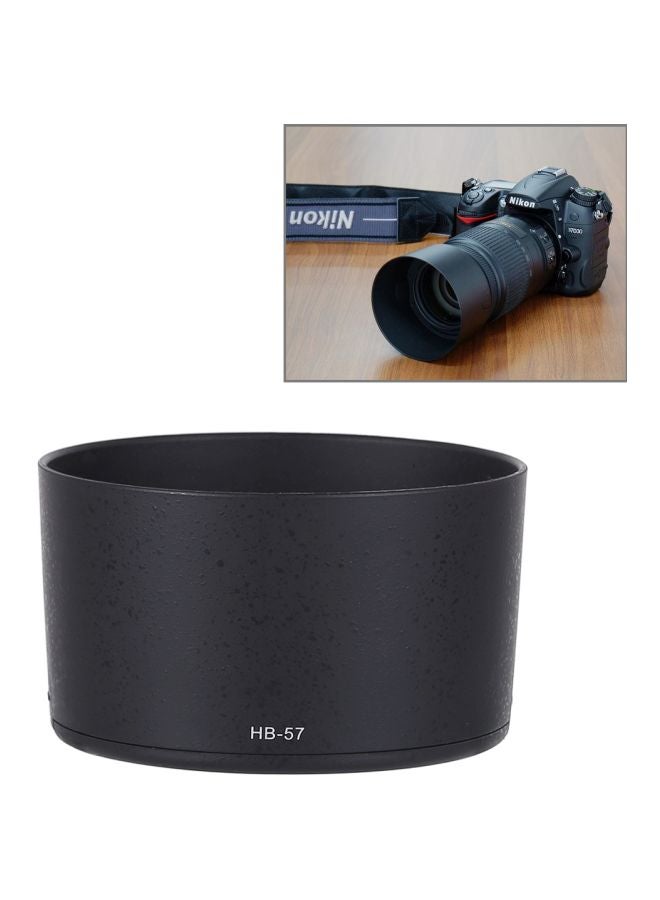 HB-57 Lens Hood Shade For NikonAF-S55-300mm/F4.5-5.6GEDVR Lens Black  - Image 4