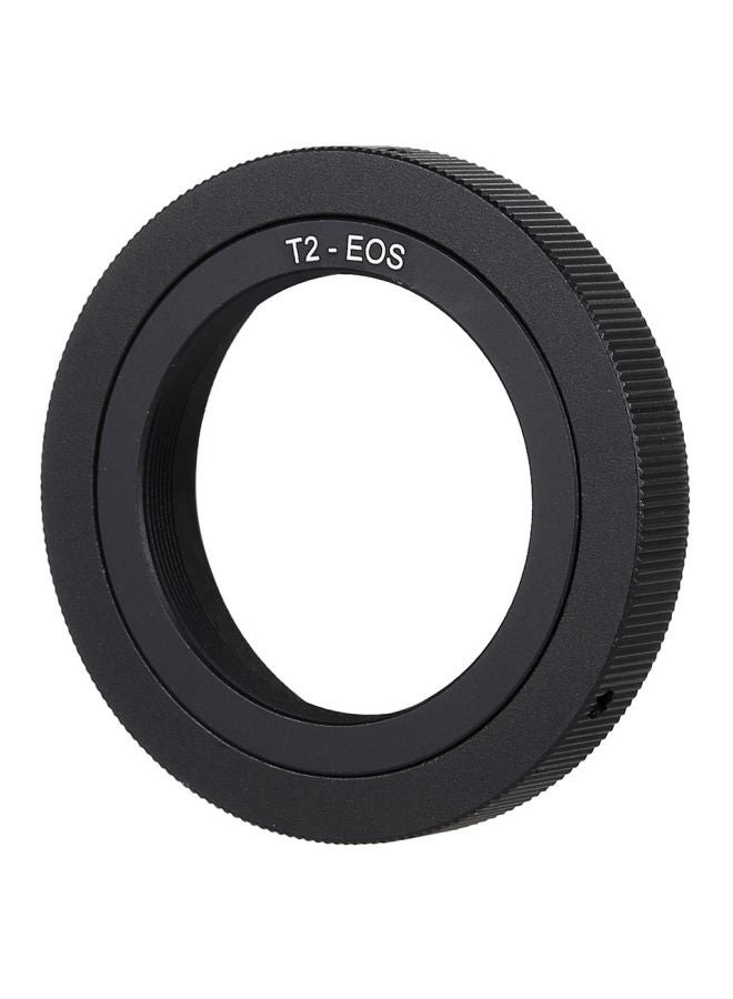 T2-EOST2 Thread Lens To EOS Mount Metal Adapter Ring Black  - Image 2