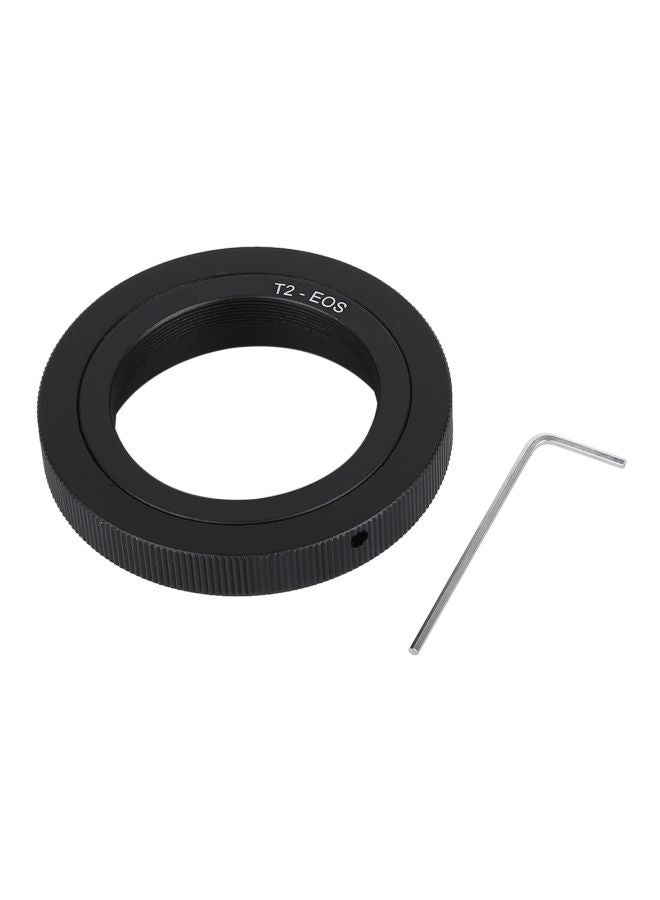 T2-EOST2 Thread Lens To EOS Mount Metal Adapter Ring Black  - Image 4