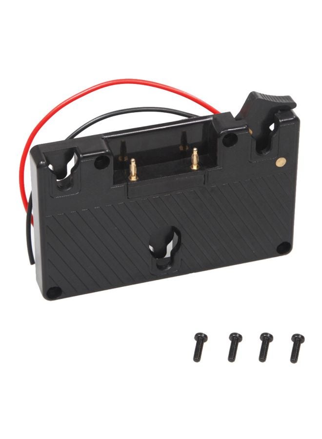 Generic Battery Plate Adapter For Panasonic Camcorder Power B-Tap Anton Bauer Battery Black/Gold/Red  - Image 4