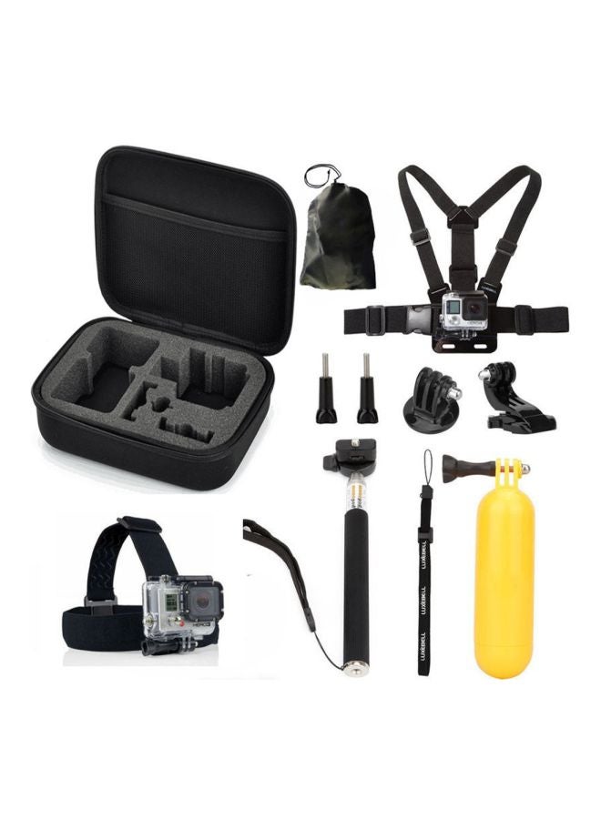 BOYA - 10-In-1 Selfie Stick Kit For GoPro Hero 6/5/4/3 Silver/Black - Image 1