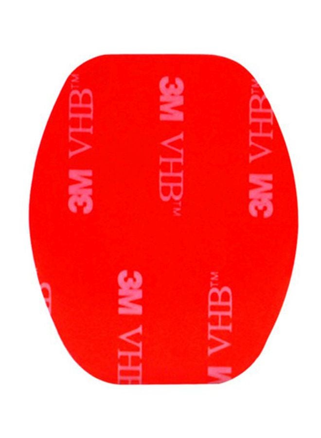 12-Piece Adhesive Sticker Mount Holder For Front Full Face Helmet Set Black/Red  - Image 4