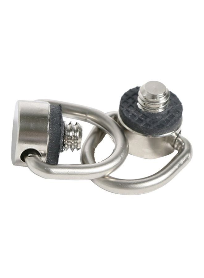 D-Ring Quick Release Camera Screw Silver  - Image 3
