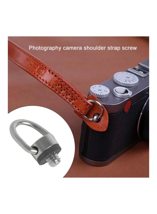 D-Ring Quick Release Camera Screw Silver  - Image 5