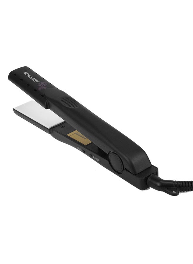 SONASHI Wet And Dry Hair Straightener With White Ceramic Plates Easy Temperature Control With Fast Straightening Indicator Light On And Off Switch 360 Degree Swivel Cord  SHS-2014 Black  - Image 3