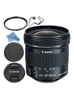 EFS 10-18mm F/4.5-5.6 IS STM Lens 9519B002 With Accessory Bundle Black