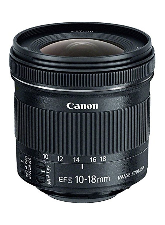 Canon - EFS 10-18mm F/4.5-5.6 IS STM Lens 9519B002 With Accessory Bundle Black - Image 1