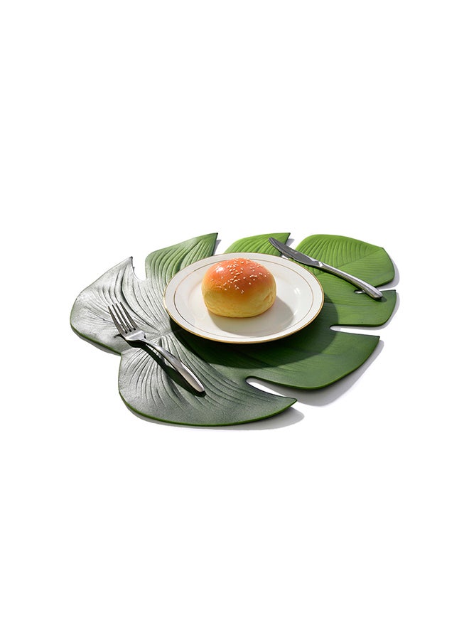 Sharpdo Leaf Shaped Tablemat Green 37 x 38cm - Image 3