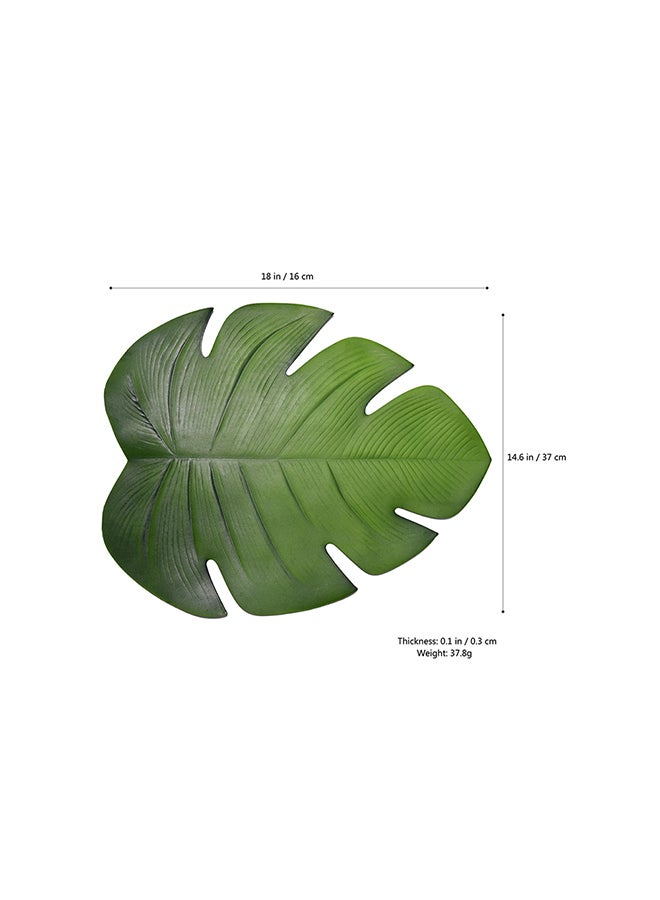 Sharpdo Leaf Shaped Tablemat Green 37 x 38cm - Image 2
