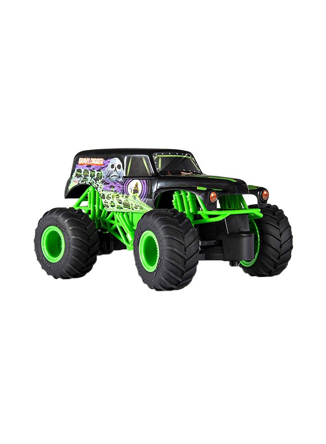 سبن ماستر سيارة جريف ديجر مقاس 1:24 ويمكن التحكم فيها عن بعد بتصميم مستوحى من برنامج "Monster Jam" متعدد الألوان - Image 4