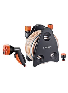 3-Piece Balcony Mini Hose Reel Set Black/Silver/Orange - v1570275097/N30442414A_1