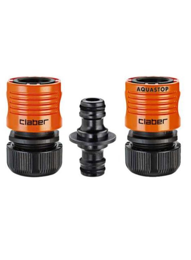 Claber Rust Proof Coupling Connector Orange/Black
