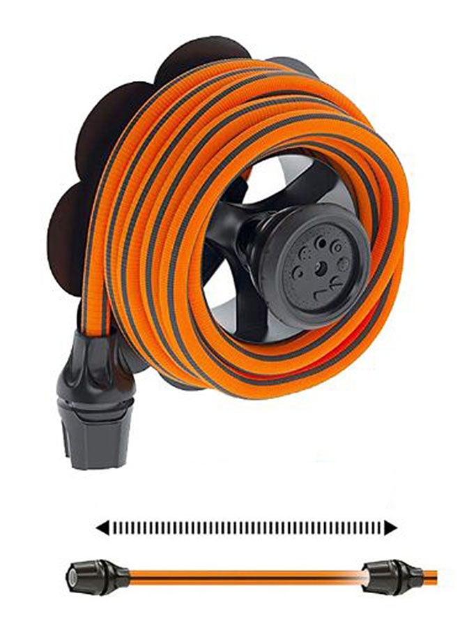Claber Irrigation Tube Model Spring Hose Orange/Black 8.25meter