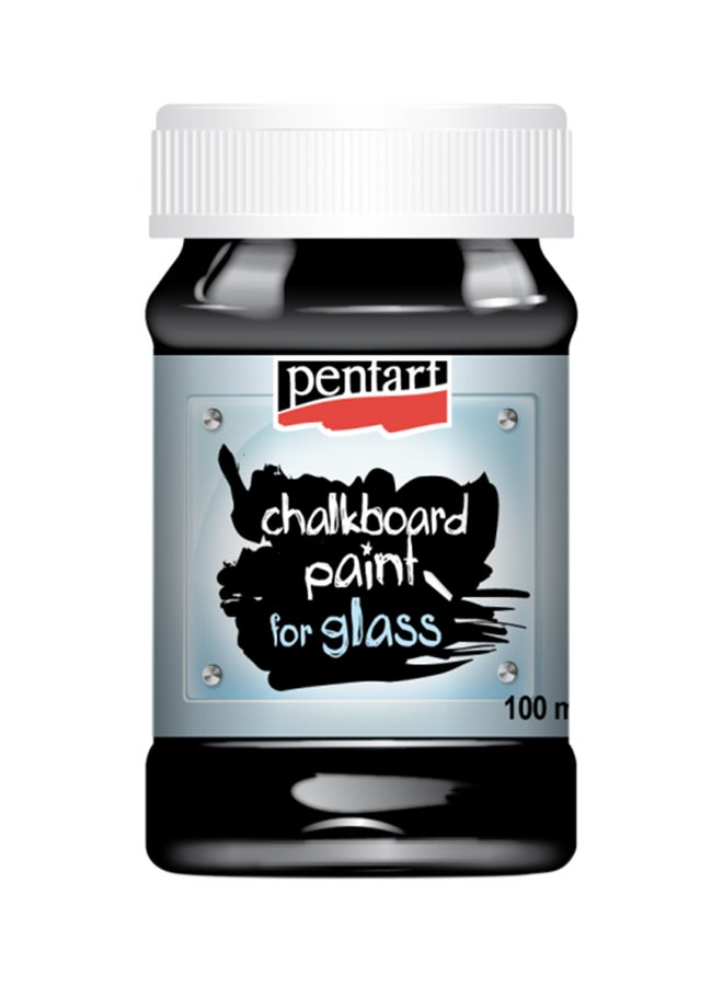 Pentart - Chalkboard Paint For Glass Black 100ml - Image 1