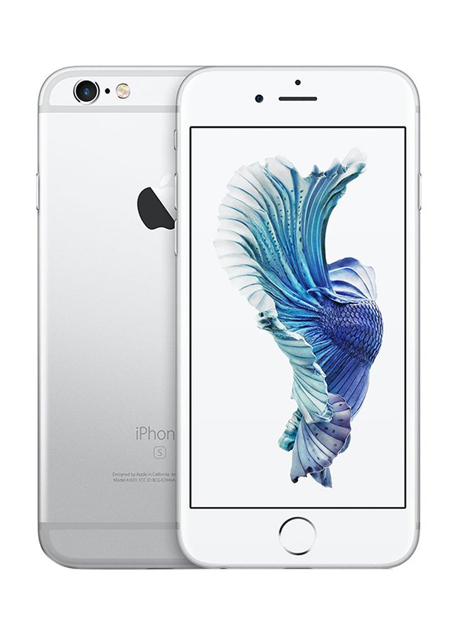 أبل - اي فون 6s وبدون فيس تايم بلون فضي بذاكرة سعة 128 جيجابايت ومزود بخدمة 4G - Image 1