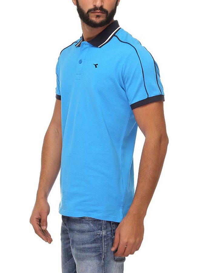 ديادورا تيشيرت بولو بأكمام قصيرة أزرق سماوي  - Image 3