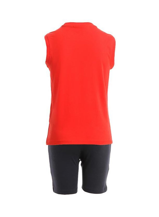 ديادورا طقم ملابس رياضية أحمر وأسود - Image 2