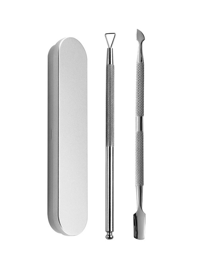 Generic 2-Piece Nail Tools With Stainless Steel Box Silver  - Image 1