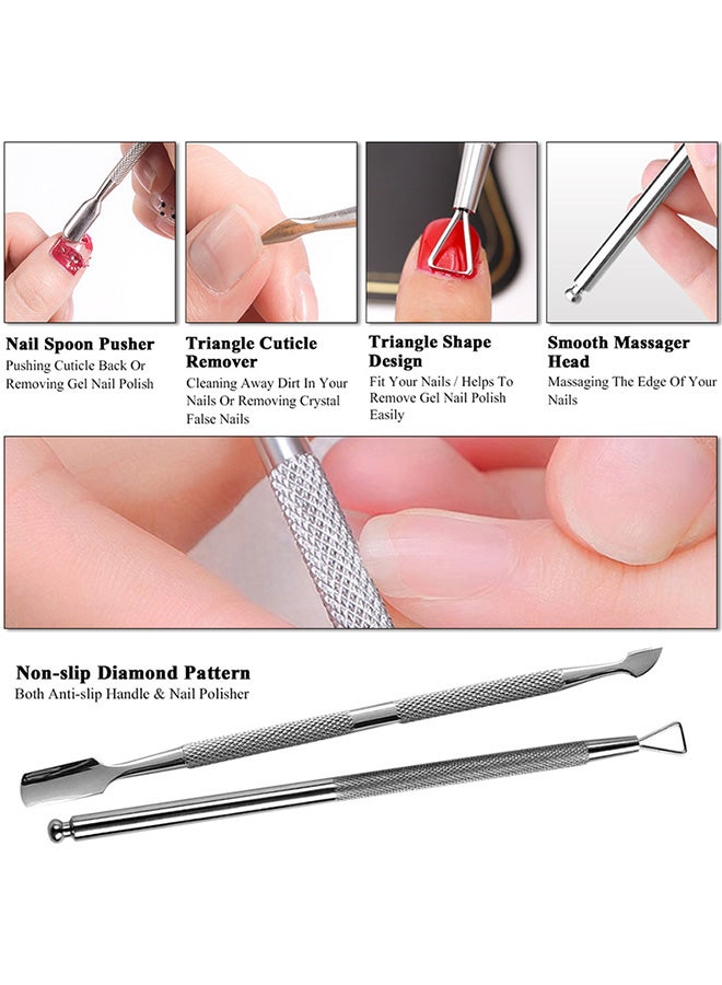 Generic 2-Piece Nail Tools With Stainless Steel Box Silver  - Image 4