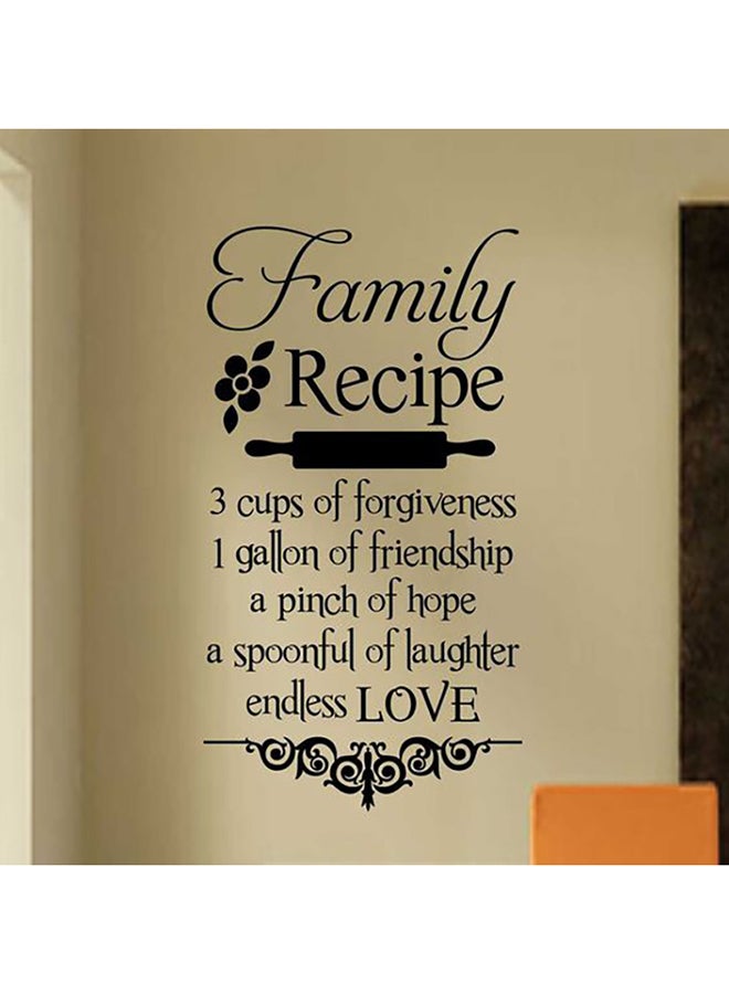 Spoil Your Wall Family Quotes Wall Decals Black 50x90centimeter