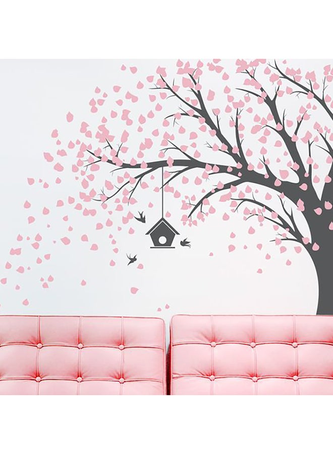 Spoil Your Wall Tree Design Wall Decals Pink/Black 200 x 150cm