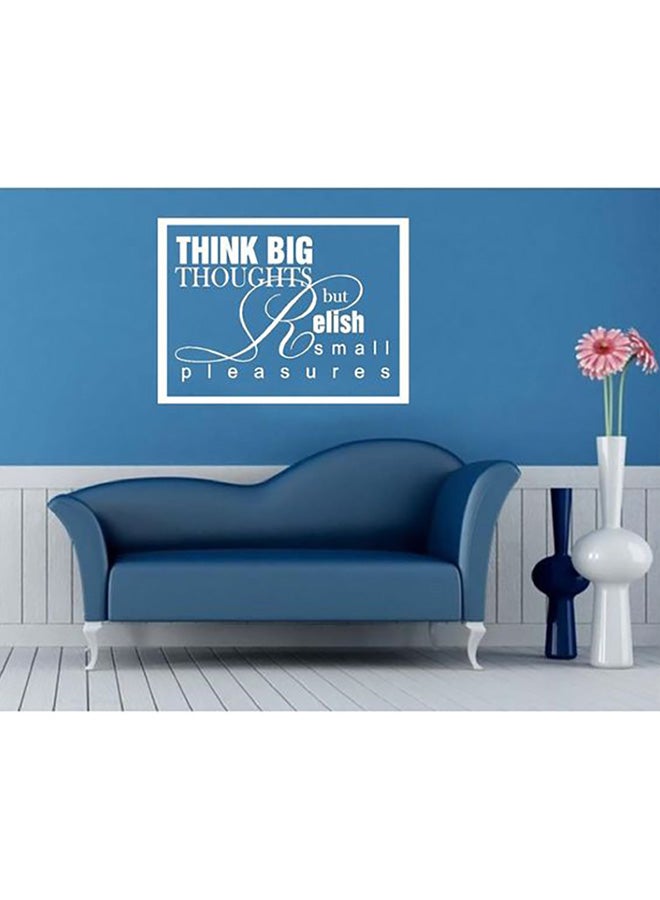Spoil Your Wall Quotes Design Wall Decals White 80 x 60cm 
