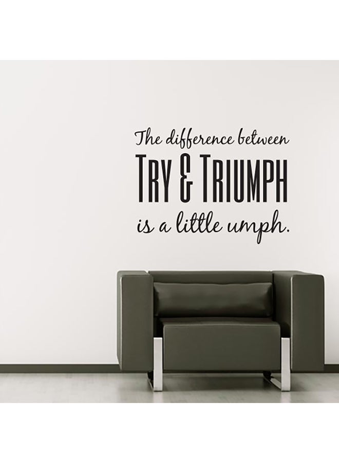 Spoil Your Wall Creative Quotes Wall Decal Black 100 x 75cm 