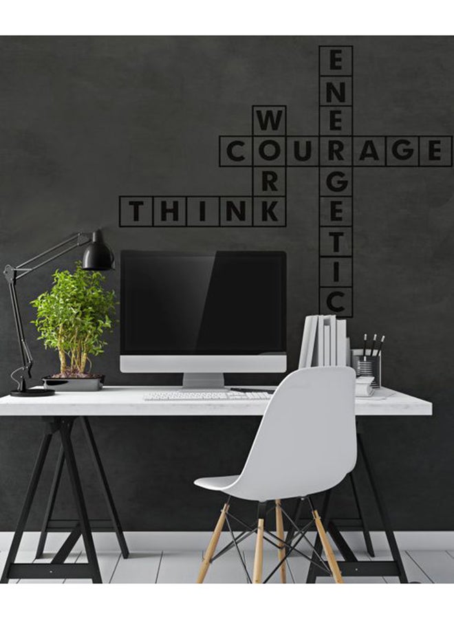 Spoil Your Wall Office Quote Wall Decals Black 80 x 60cm 