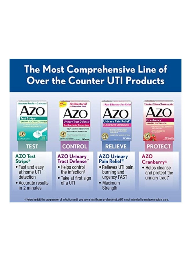 AZO Cranberry Urinary Tract Health Dietary Supplement - 100 Caplets  - Image 4
