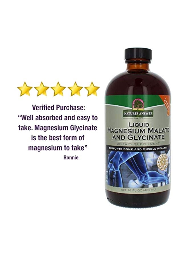 NATURE'S ANSWER - Liquid Magnesium Malate And Glycinate Dietary Supplement - Image 1
