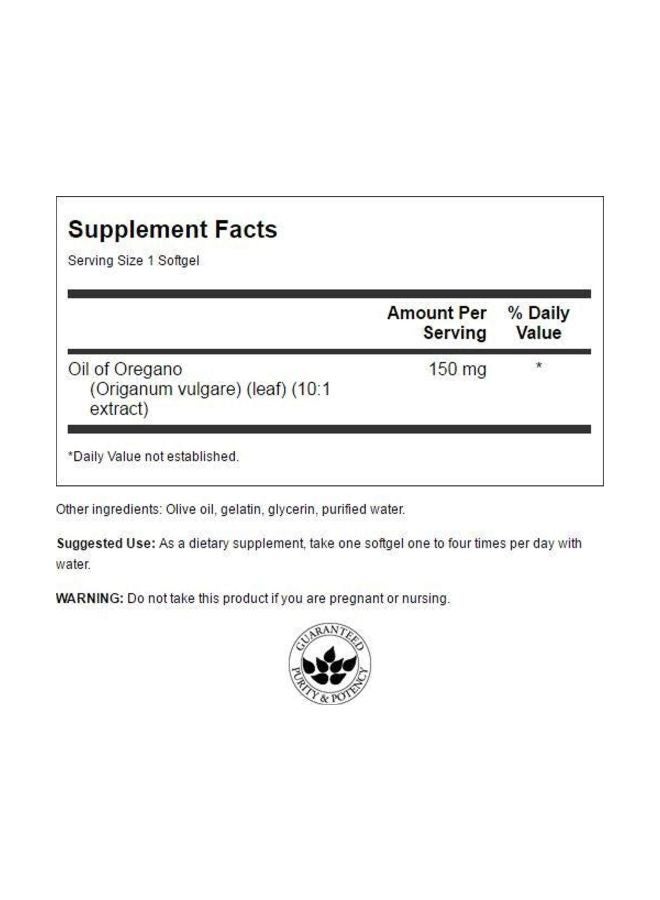 Swanson Oregano Oil Digestive Health 120 Softgels - Image 3