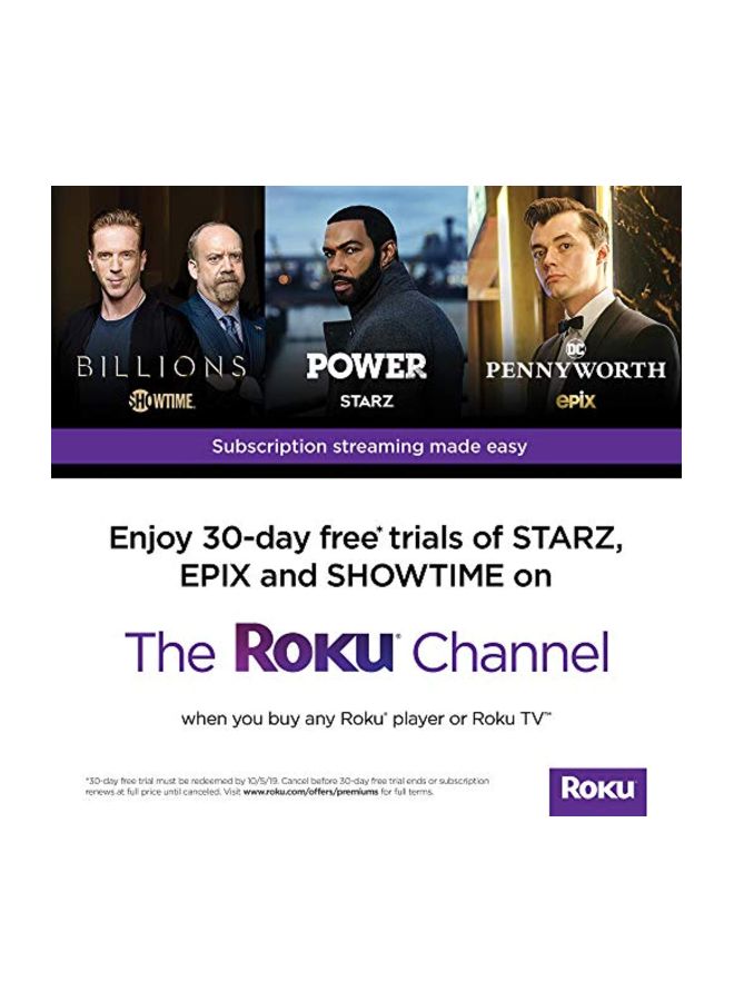 ROKU - Stick Plus Streaming Media Player Black - Image 1