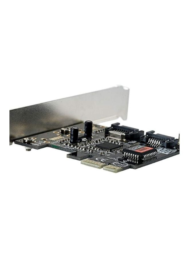 Monoprice - SATA2 Serial ATA II PCI-Express RAID Controller Card Silver/Black - Image 1
