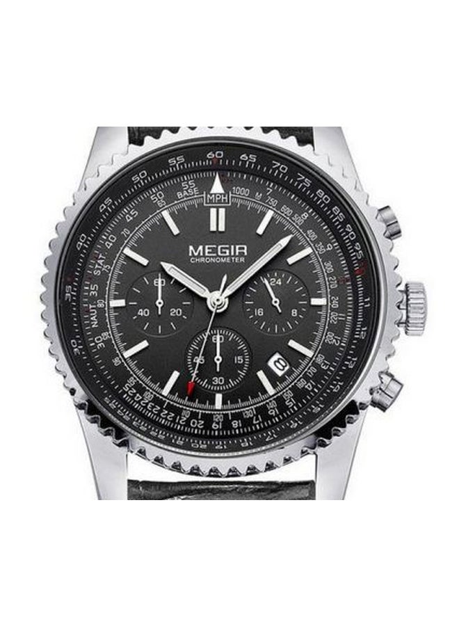 MEGIR - men Water Resistant Chronograph Watch ML2009GBK-1 - Image 1